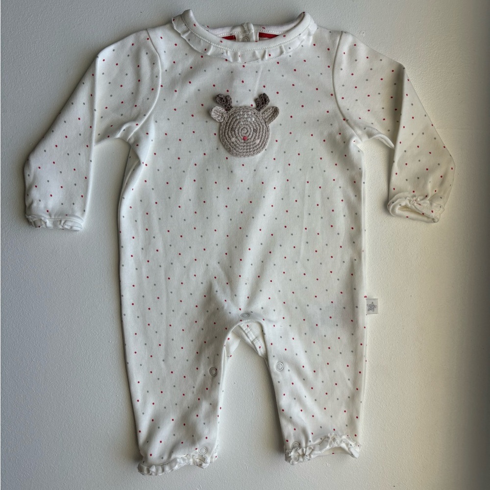 Cute White and Brown Kids Bodysuit